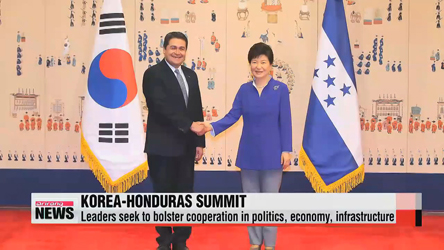 Presidents Hernandez and Geun-hye