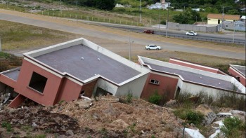 Houses in Landslide