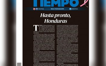 Image from Tiempo, of one of their last articles.