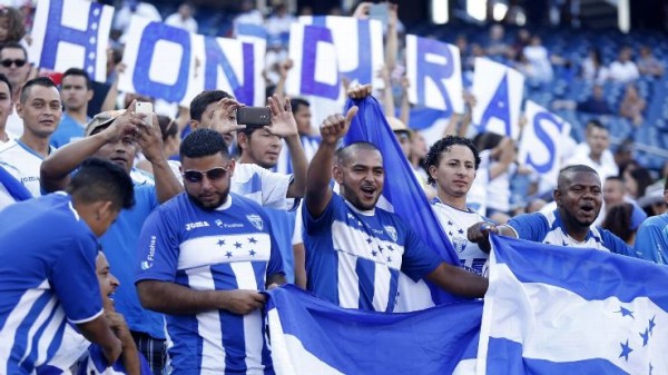 Honduras Soccer fans cheer their National Team