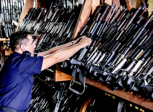 Over 700 Guns including AK-47's Stolen from Honduras Police Storage Unit in Tegucigalpa
