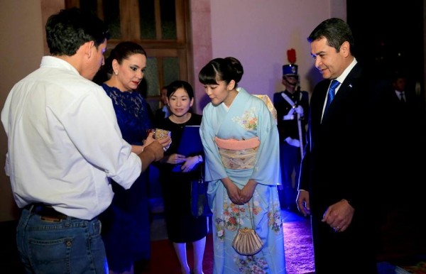 Japan's Princess Mako visits the Honduras Presidential Palace in the Capital city of Tegucigalpa on December 8, 2015. Photo Courtesy: Honduras Presidential Palace