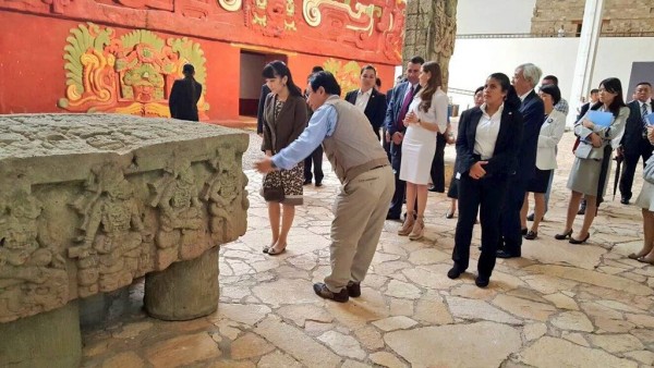 Japan's Princess Mako visits the Ancient Mayan Ruins in Copan Ruinas Honduras