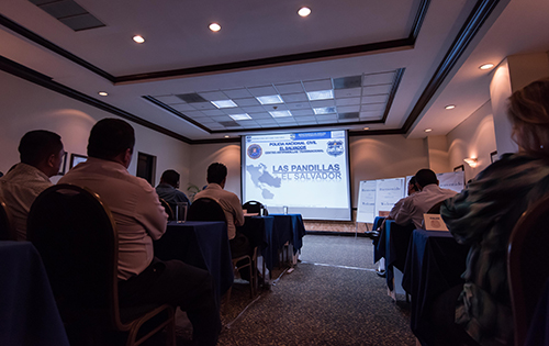 CALEE participants attend a lecture in El Salvador.