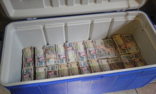 Cash Seized During Arrest of Retired Honduras National Police Sub-Commissioner Alvaro Garcia directly identified as Proceeds from Extortion Activities