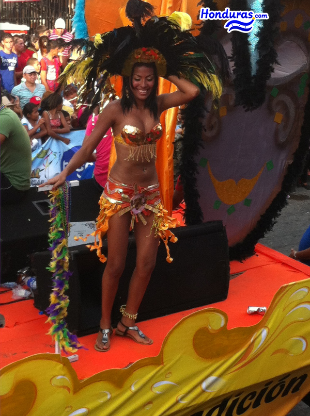 Costume at La Ceiba Carnival 2013