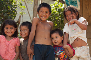 Mayan Youngsters on Children's Day in Honduras