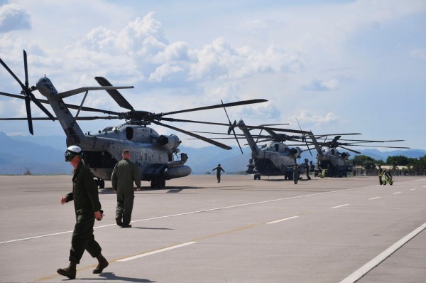 US Marine Corps Super-Stallion-CH-53E Helicopters Deployed to Honduras